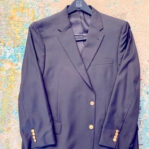 46 Regular, Traditional Cut, navy blazer, single vent